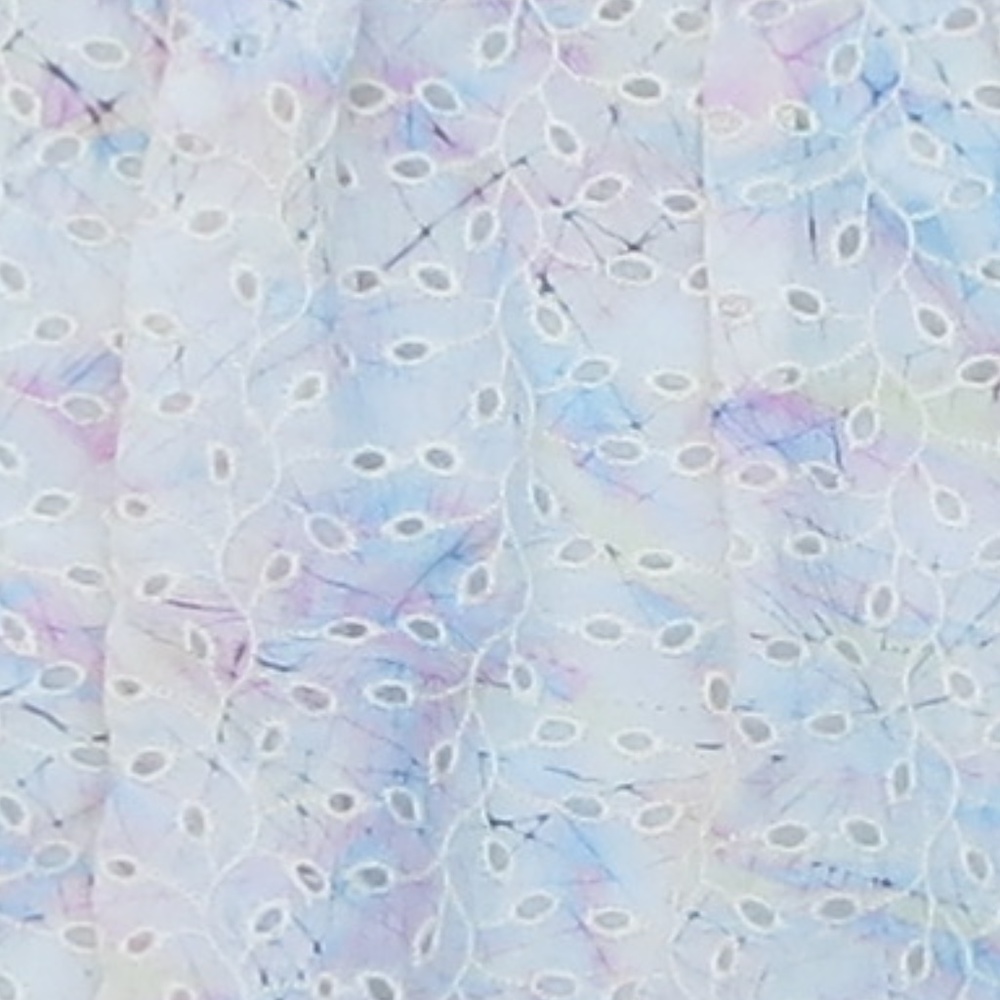 Theory Luvetta Rainbow size 2 Silk eyelet Skirt - Picture 7 of 7